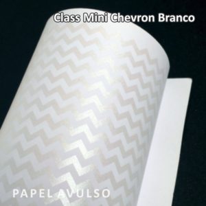 Papel Mini Chevron Branco