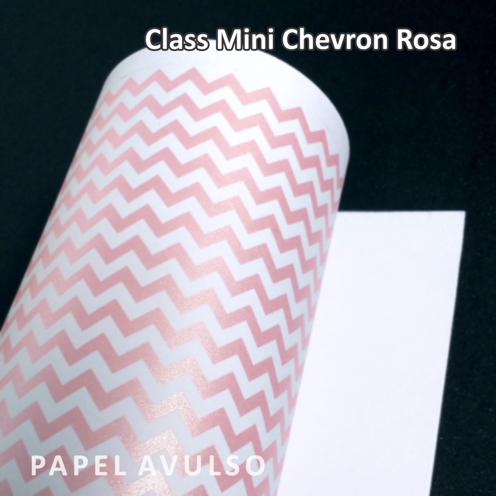 Papel Mini Chevron Rosa