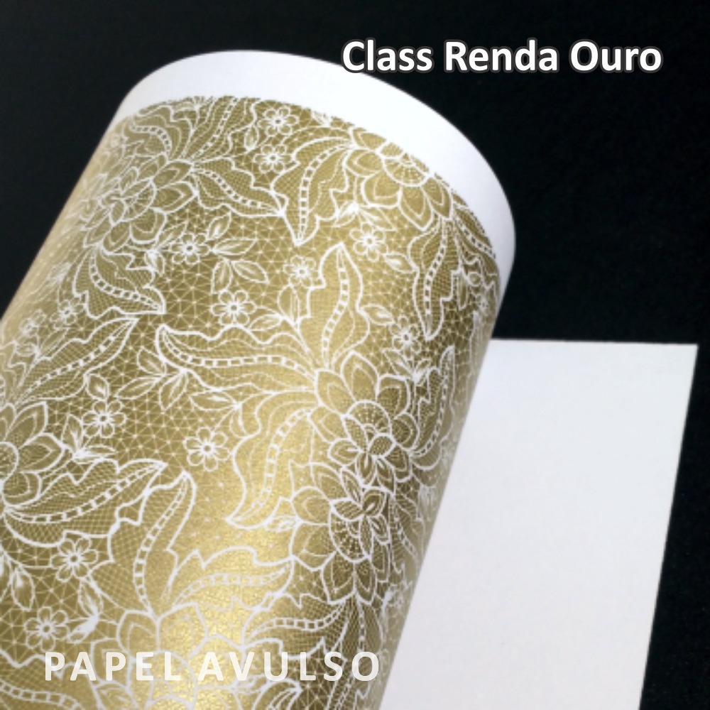 Papel Renda 01 Ouro