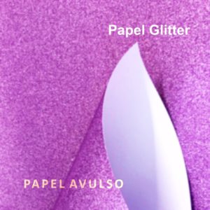 Papel Glitter Rosa