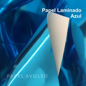 Papel Laminado Azul