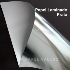 Papel Laminado Prata
