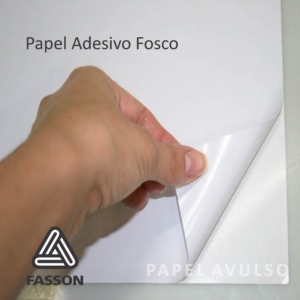 Papel Adesivo Fasson Fosco