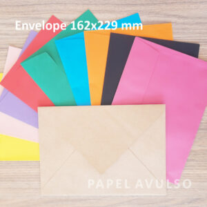 Envelope Tipo Convite Tamanho 162x229 mm
