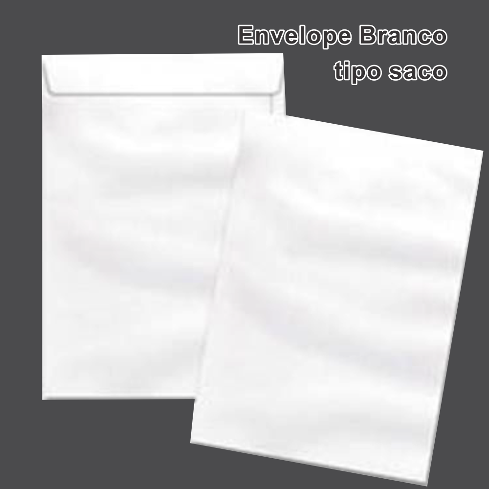 Envelope Tipo Saco Branco