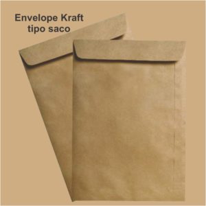 Envelope Tipo Saco Kraft