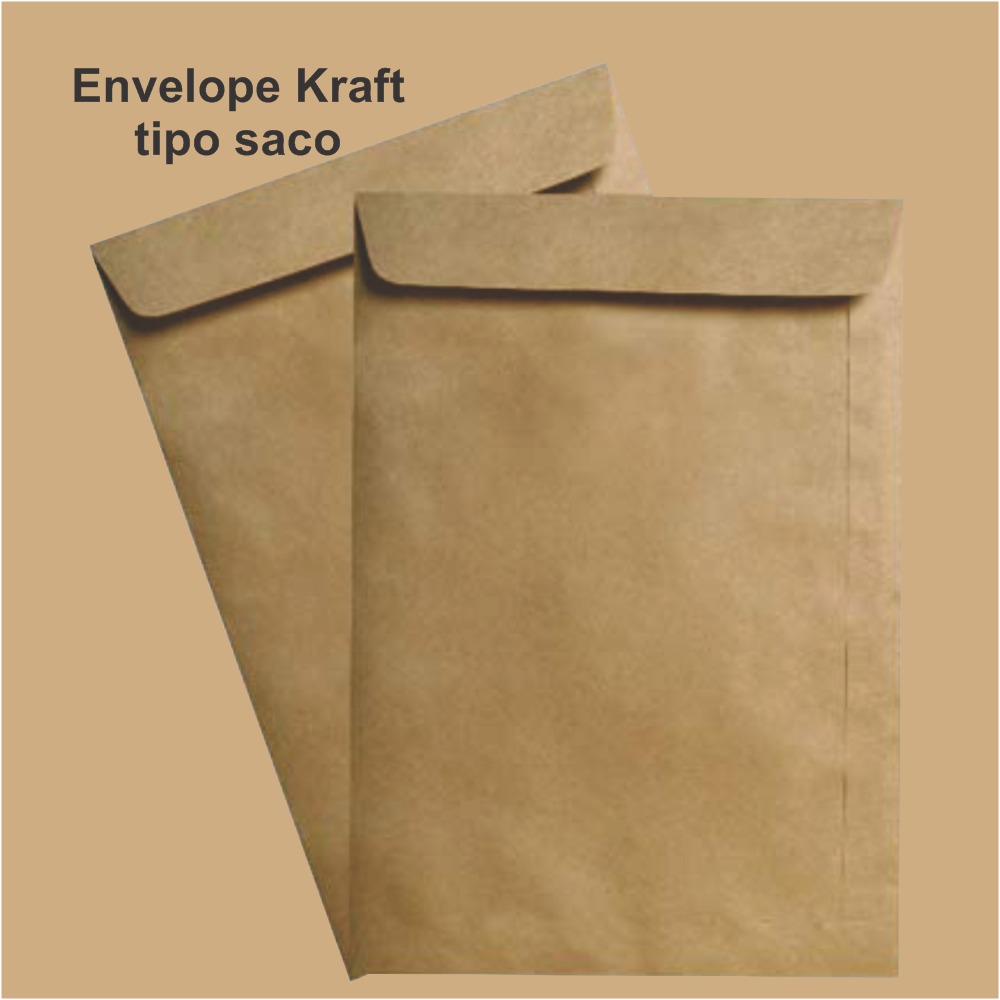 Envelope Tipo Saco Kraft
