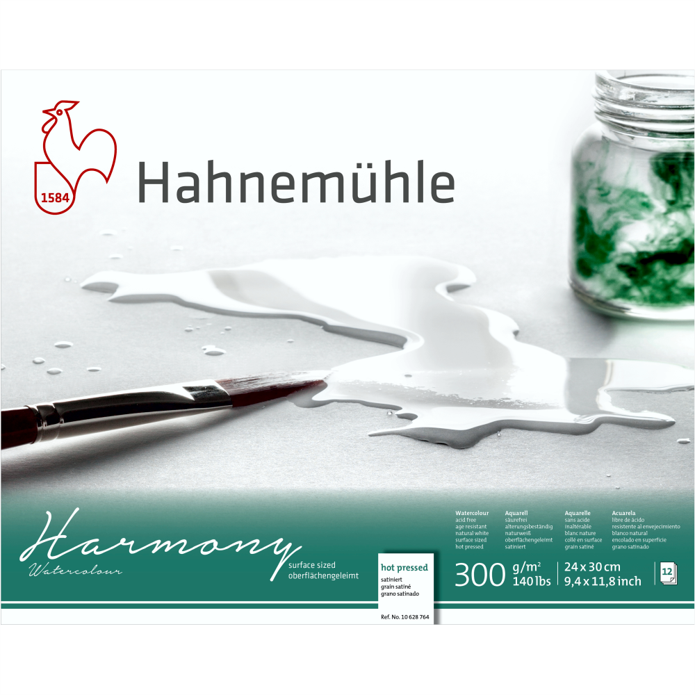 Bloco Harmony Watercolour Textura Satinada 300g
