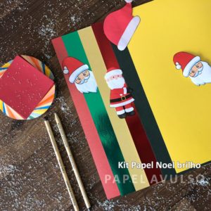 KIT Papel Noel - Brilho