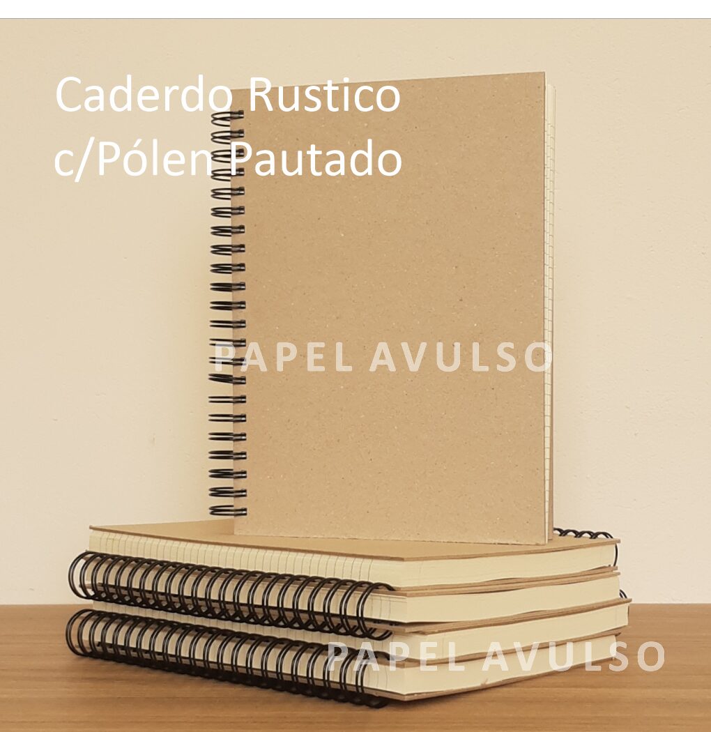 Caderno Rústico A4 Pautado com 90 folhas