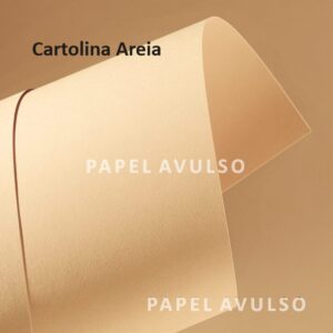 Papel Cartolina Areia - Tamanho 55x73 cm