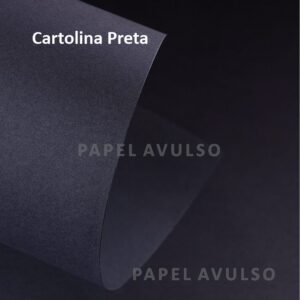 Papel Cartolina Preta - Tamanho 55x73 cm