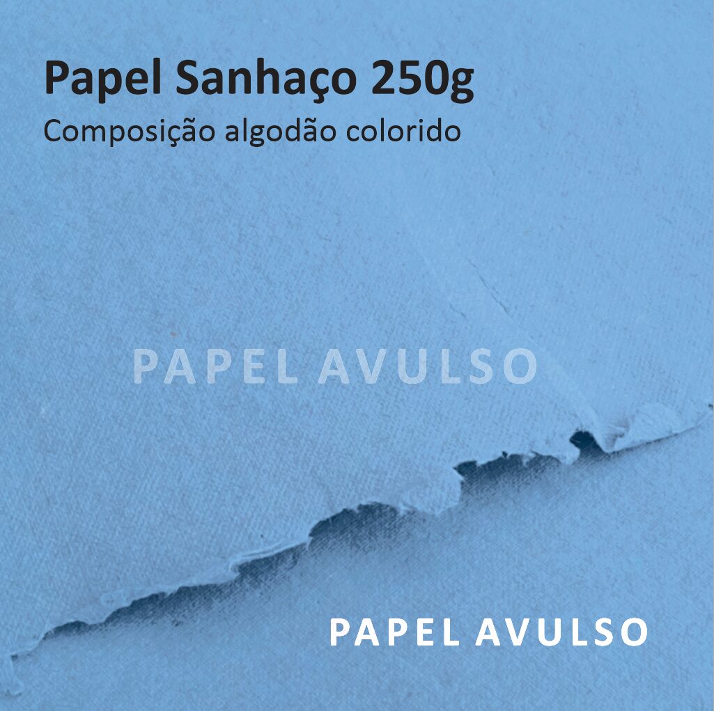 Papel Artesanal Sanhaço