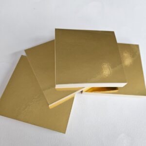 Bloco de anotações Laminado Ouro